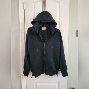 Abercrombie & Fitch YPB neoKNIT Full-Zip Legging-Friendly Hoodie Black Small